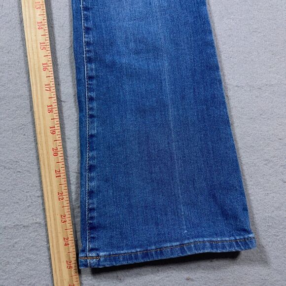 Madewell Jeans Women 24 Cali Demi Boot Cropped High Rise Demin Blue‎ Mid - Picture 3 of 11
